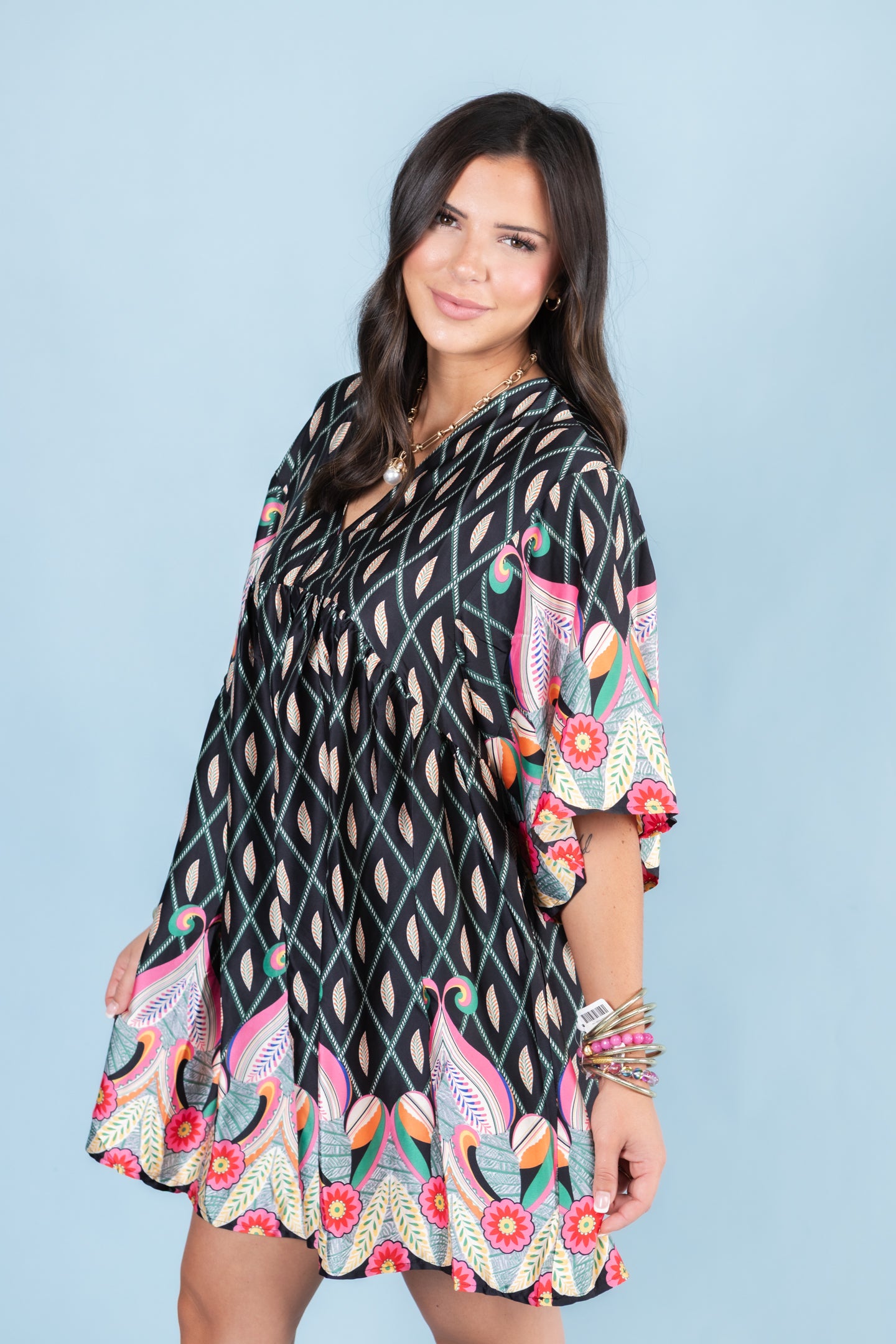 The Border Print Dress