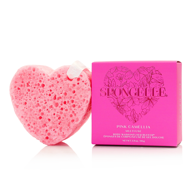 Spongelle | Heart Buffer - Pink Camellia