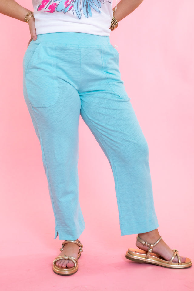 Pocket Cotton Capri Mint
