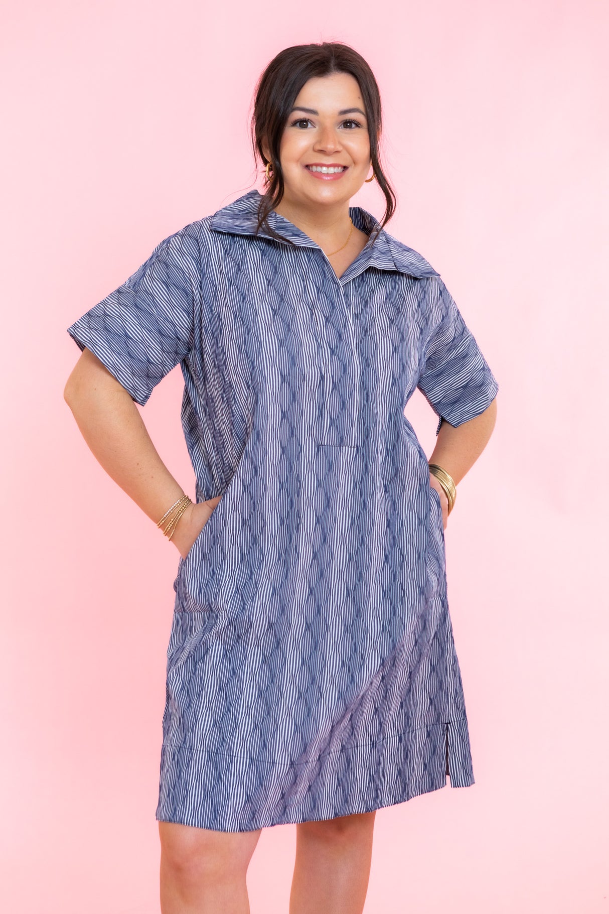 Lior | Agnes Diamond Print Dress