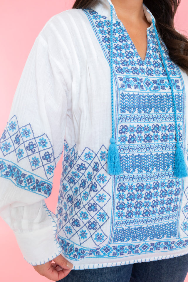 Ivy Jane | Gauze Cross Stitch Top