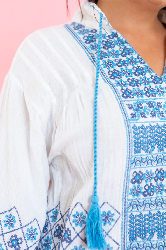 Ivy Jane | Gauze Cross Stitch Top