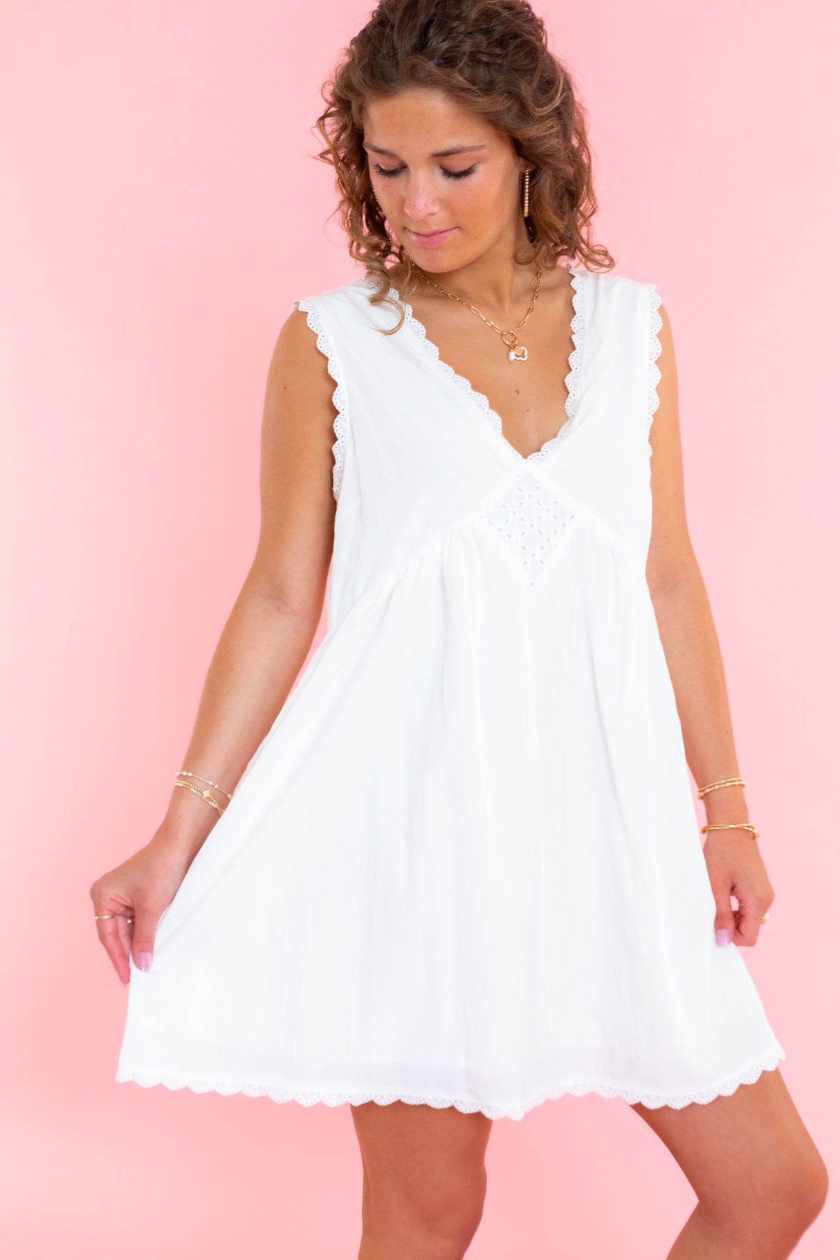 Lace Trim Daydream Dress