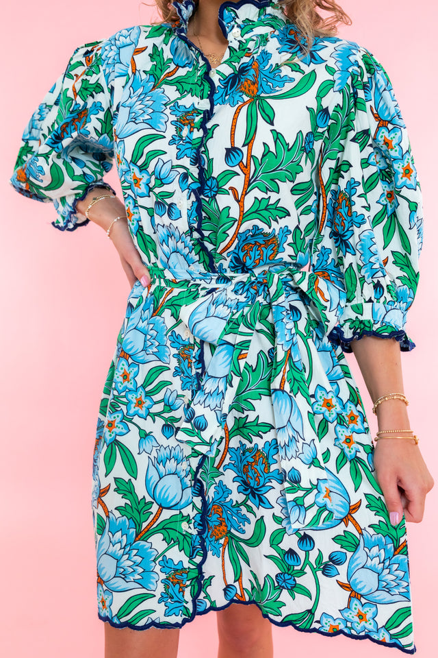 Ivy Jane | Scalloped Front Print Dress