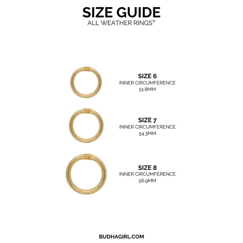 BuDhaGirl | Aura All Weather Rings - Set of 3