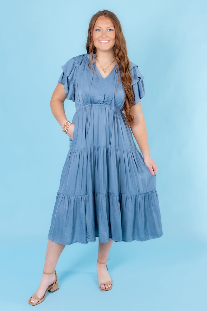 Moonlit Skies Midi Dress