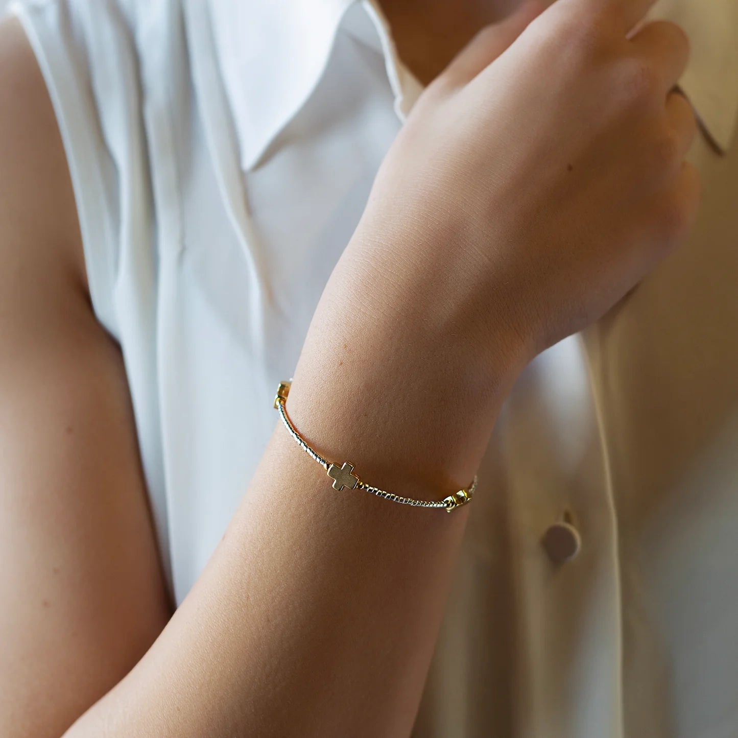 Lenny & Eva | Faithful Bangle-Silver