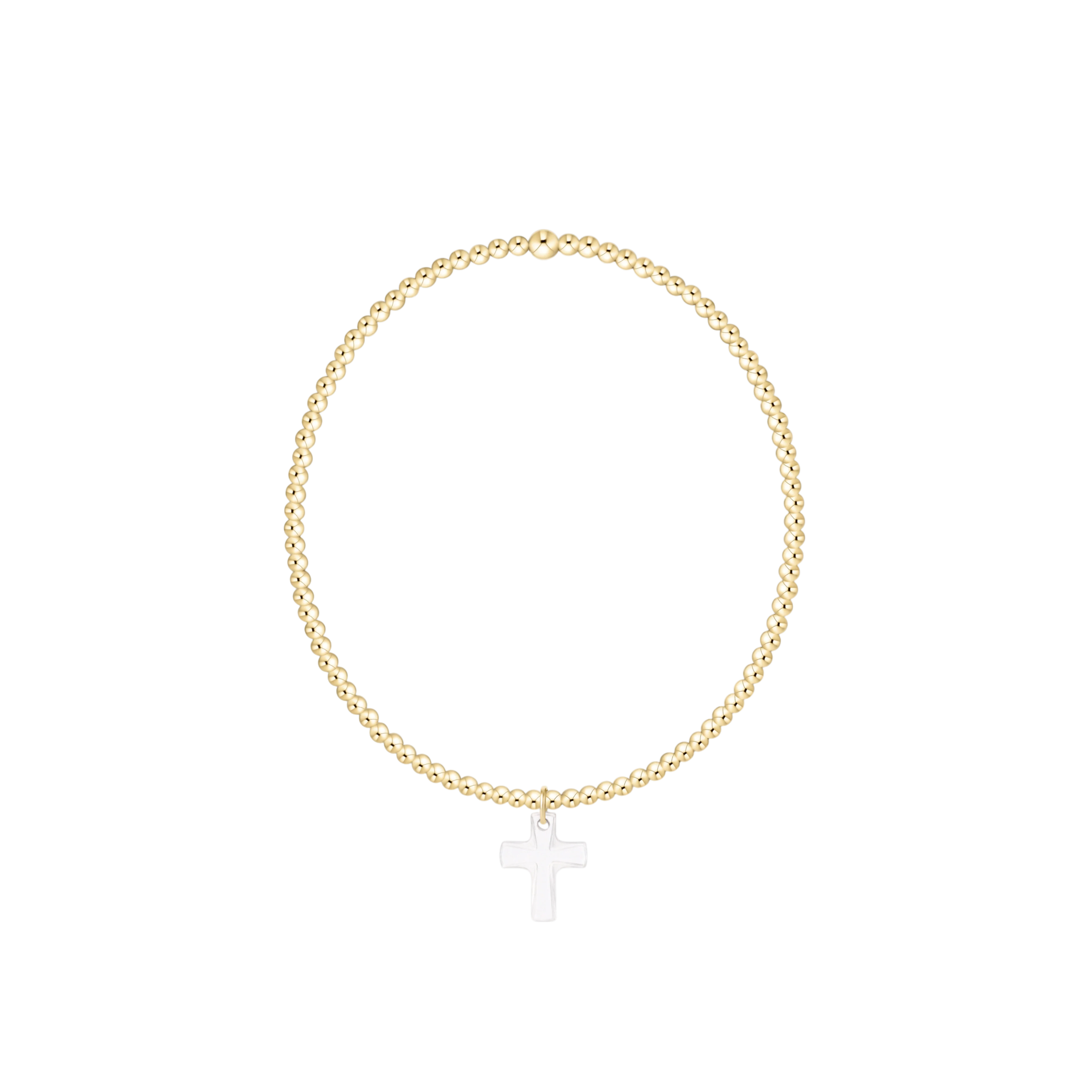 Enewton | Classic Gold 2mm Bracelet Blessed Crystal Charm