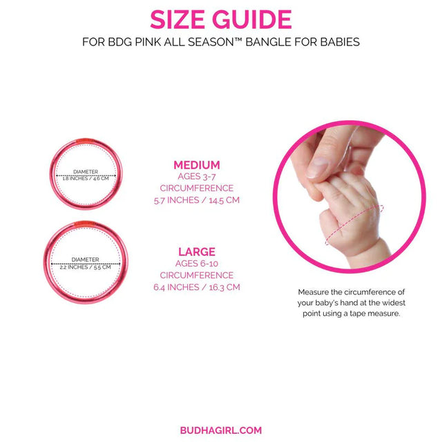 BuDhaGirl | BDG Pink All Season Bangle™ (ASB™) for Babies