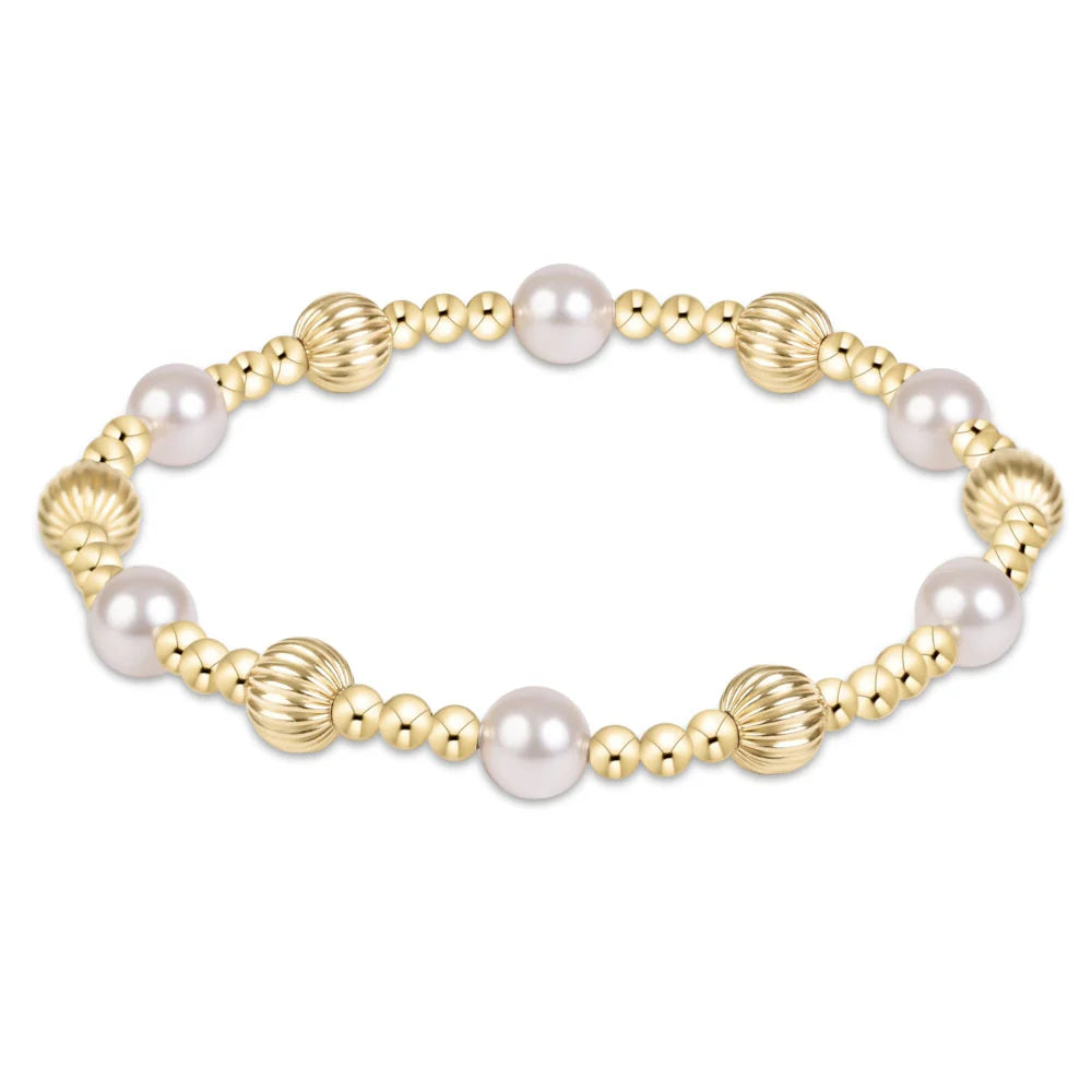 Enewton | Dignity Sincerity Gold 5mm Bracelet - Pearl