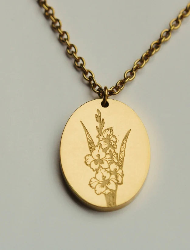 By Grace | Birth Flower Gold Necklace