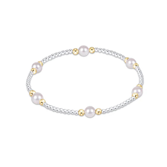 Enewton | Purpose Pearl 5mm Mixed Metal Bracelet
