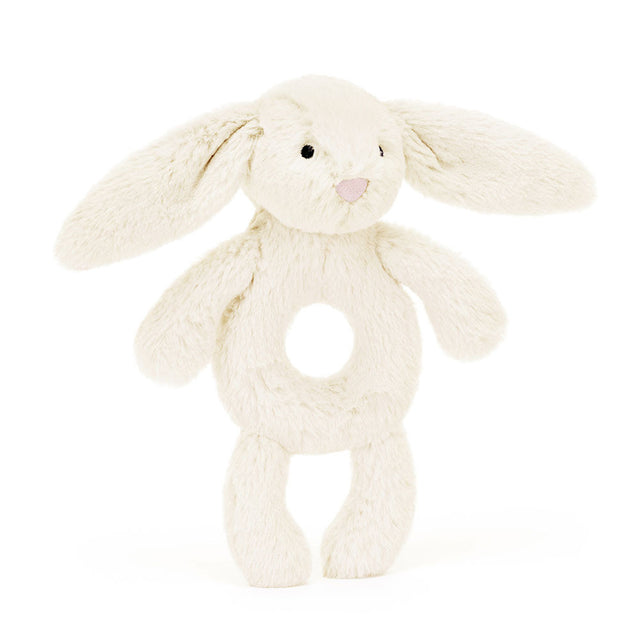 JellyCat | Bashful Bunny Ring Rattle - Cream