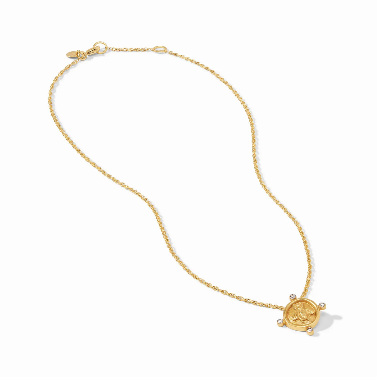 Julie Vos | Bee Cameo Solitaire Necklace
