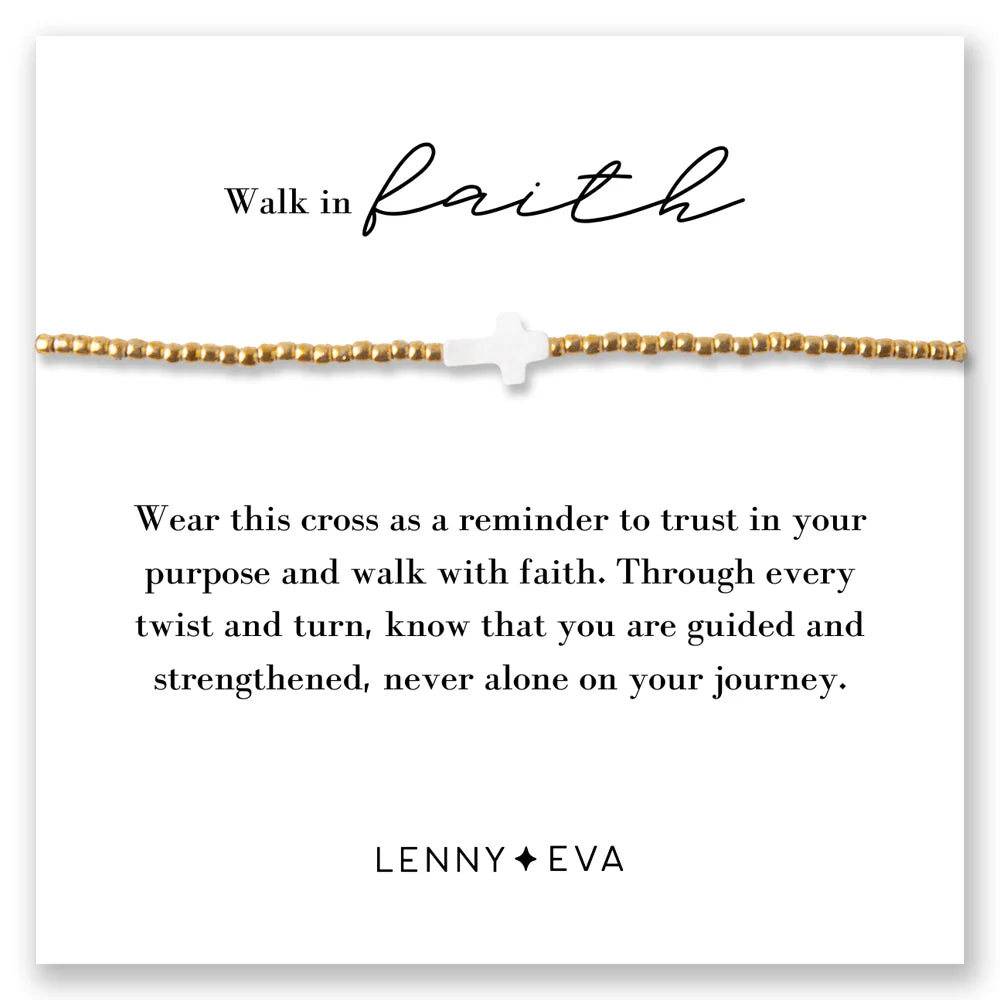 Lenny & Eva | Intentions Cord Bracelet-Cross