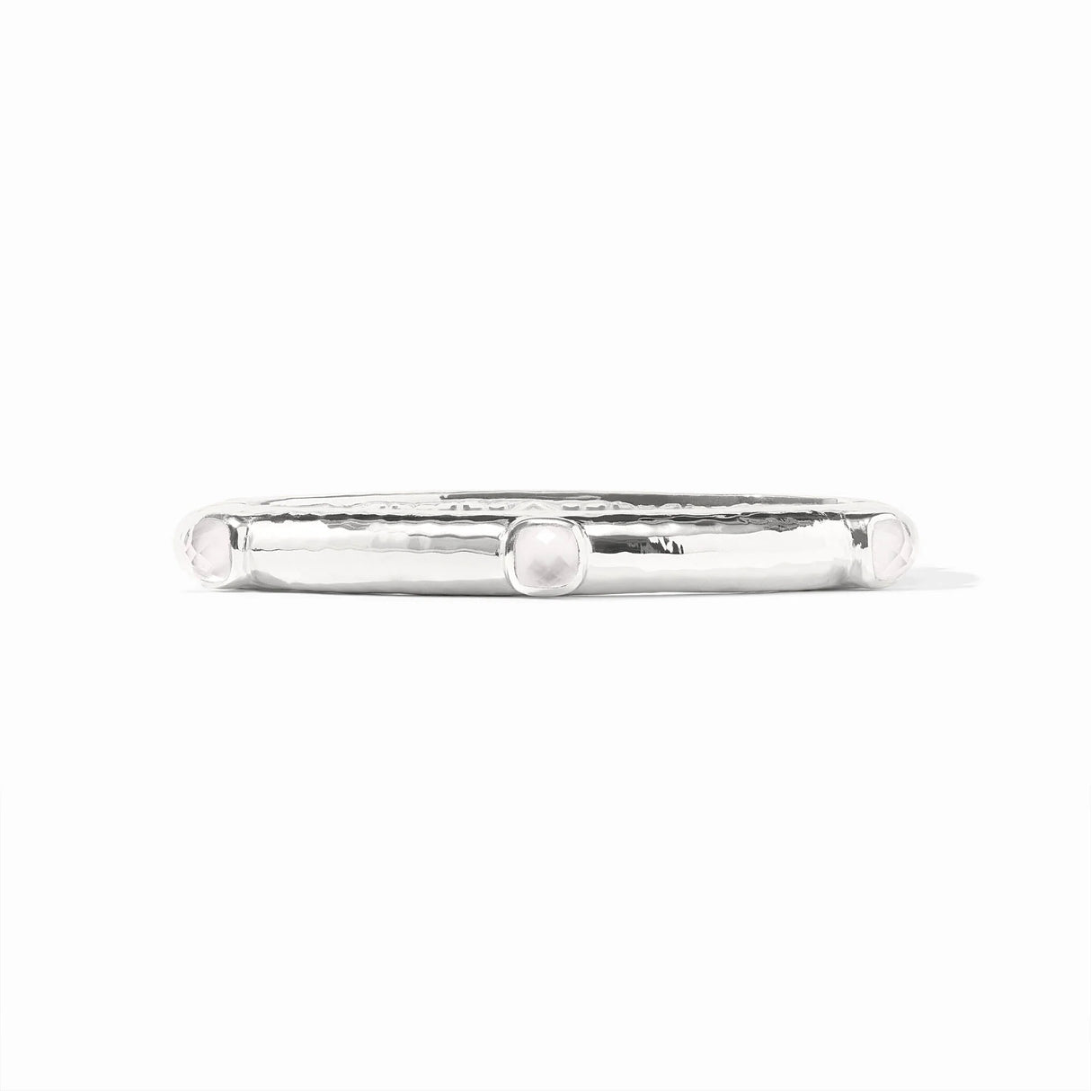 Julie Vos | Catalina Stone Hinge Bangle - Silver