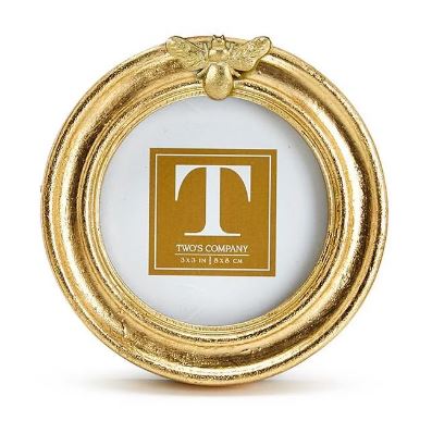 Two's Company | Golden Bee Gold Leaf Finish Photo Frame