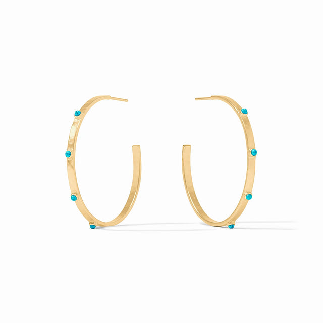 Julie Vos | Crescent Stone Hoop