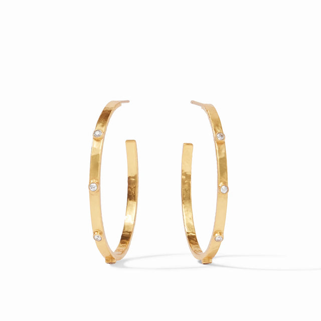 Julie Vos | Crescent Stone Hoop