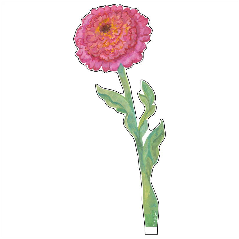 Kimberly Hodges Art | Cupcake Zinnia Small Acrylic Flower