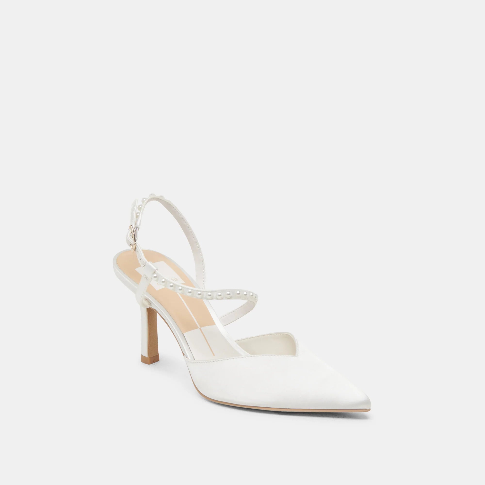 Dolce Vita | Kamra Pearl Heels True White Satin