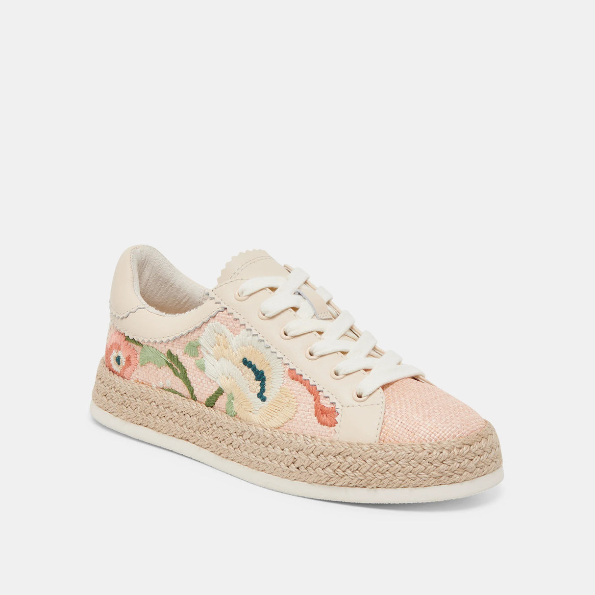 Dolce Vita | Azalia Sneakers Pink Floral Raffia