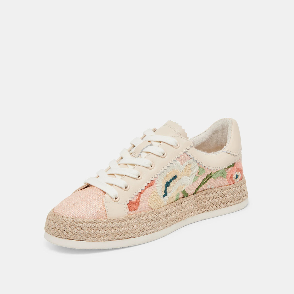 Dolce Vita | Azalia Sneakers Pink Floral Raffia
