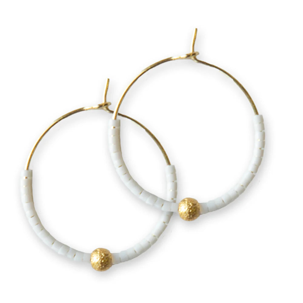 Lenny & Eva | Sprinkles Earrings-White