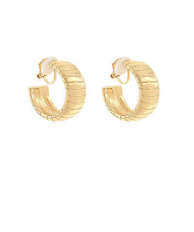 Madison's Exclusive | Omega Clip-on Hoops
