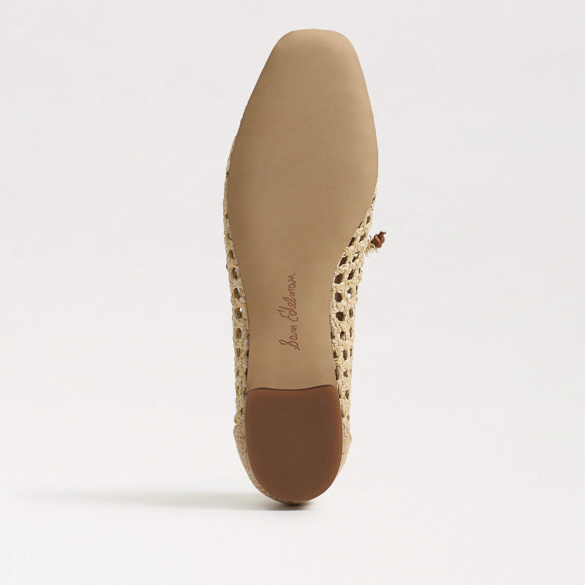 Sam Edelman | Marcie Windowpane Weave Flat - Bleached Beechwood