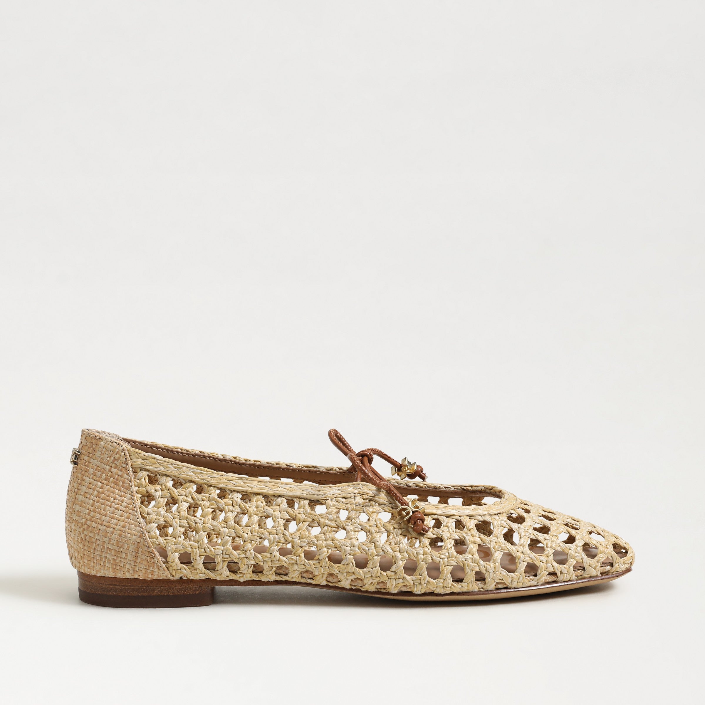 Sam Edelman | Marcie Windowpane Weave Flat - Bleached Beechwood