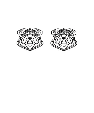 15mm Bulldog Filigree Earrings