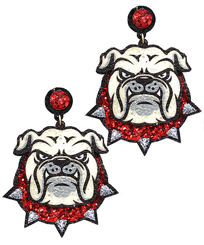 Gameday Football Bulldog Earrings