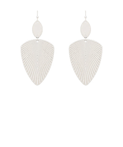 Madison's Exclusive | Leaf & Oval Dangle Earrings
