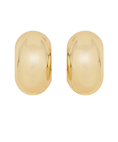 Madison's Exclusive | Bean Shaped Dome Earrings