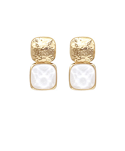 Madison's Exclusive | Bold Stone & Metal Earrings