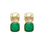 Madison's Exclusive | Bold Stone & Metal Earrings