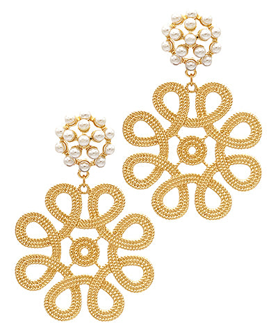 Madison's Exclusive | Rope Texture Statement Drop Earrings