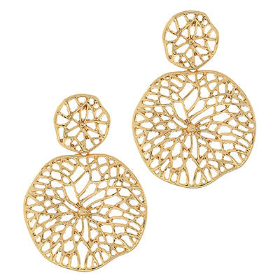 Madison's Exclusive | Golden Lace Drop Earrings