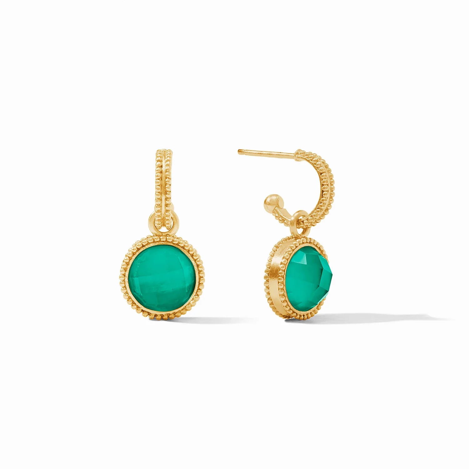 Julie Vos | Fleur-de-Lis Hoop & Charm Earring