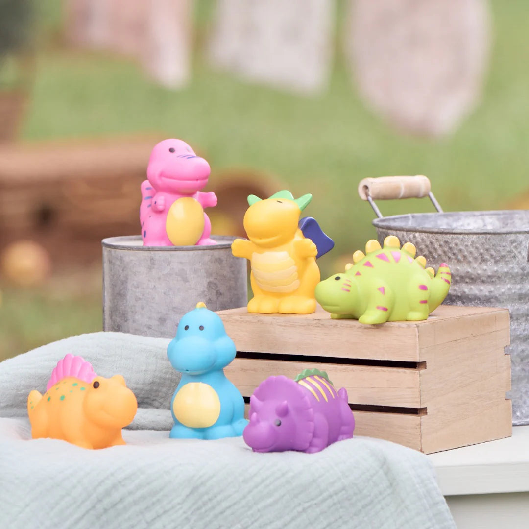 Elegant Baby | Dinosaur Party Squirtie Baby Bath Toys