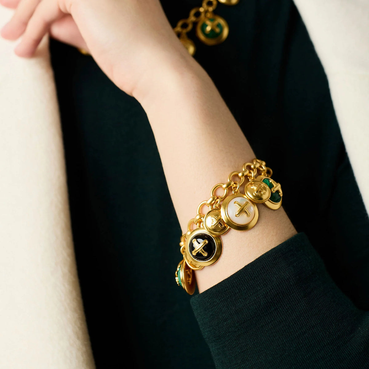 Julie Vos | Essex Charm Bracelet - Multi Stone