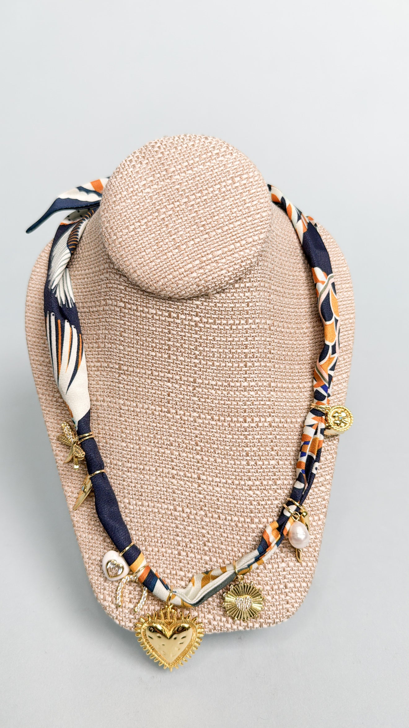 Gemelli | Violet Scarf Necklace