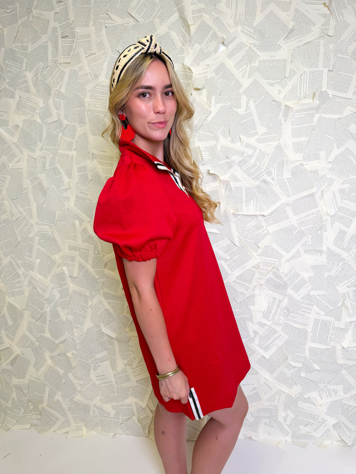 Mary Square | Andie Dress in Red