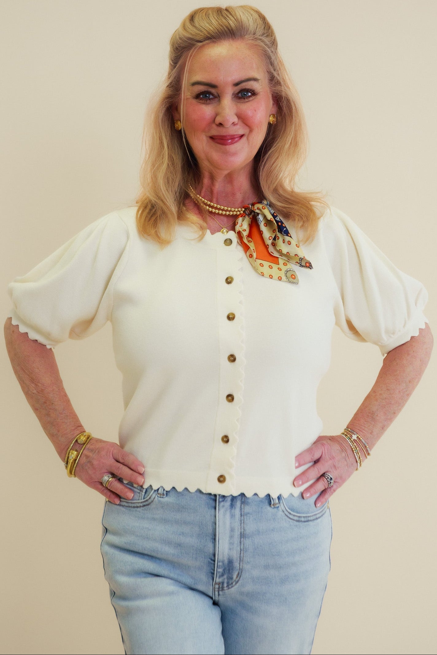 The Scalloped Charm Top