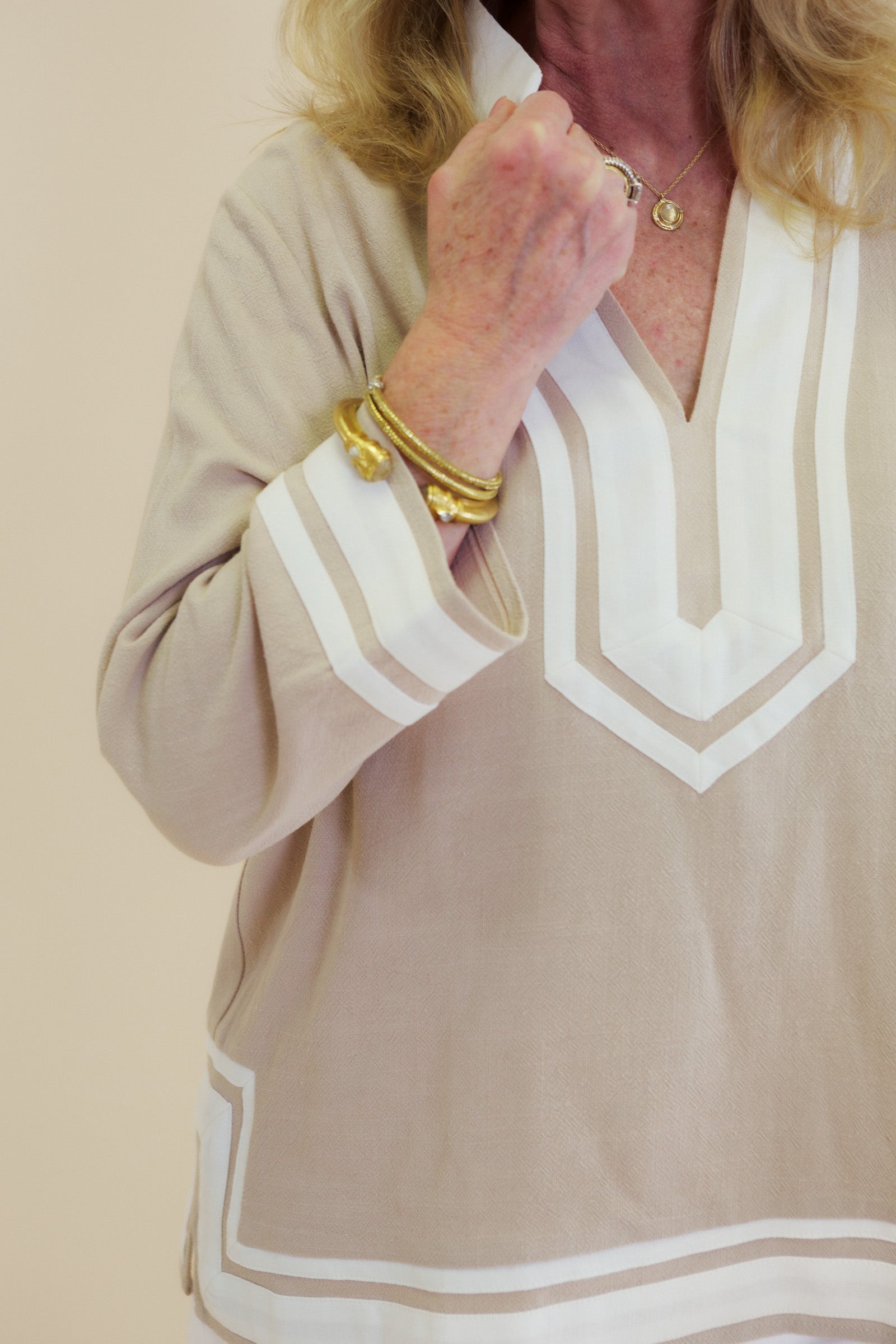 The Sandstone Elegance Top