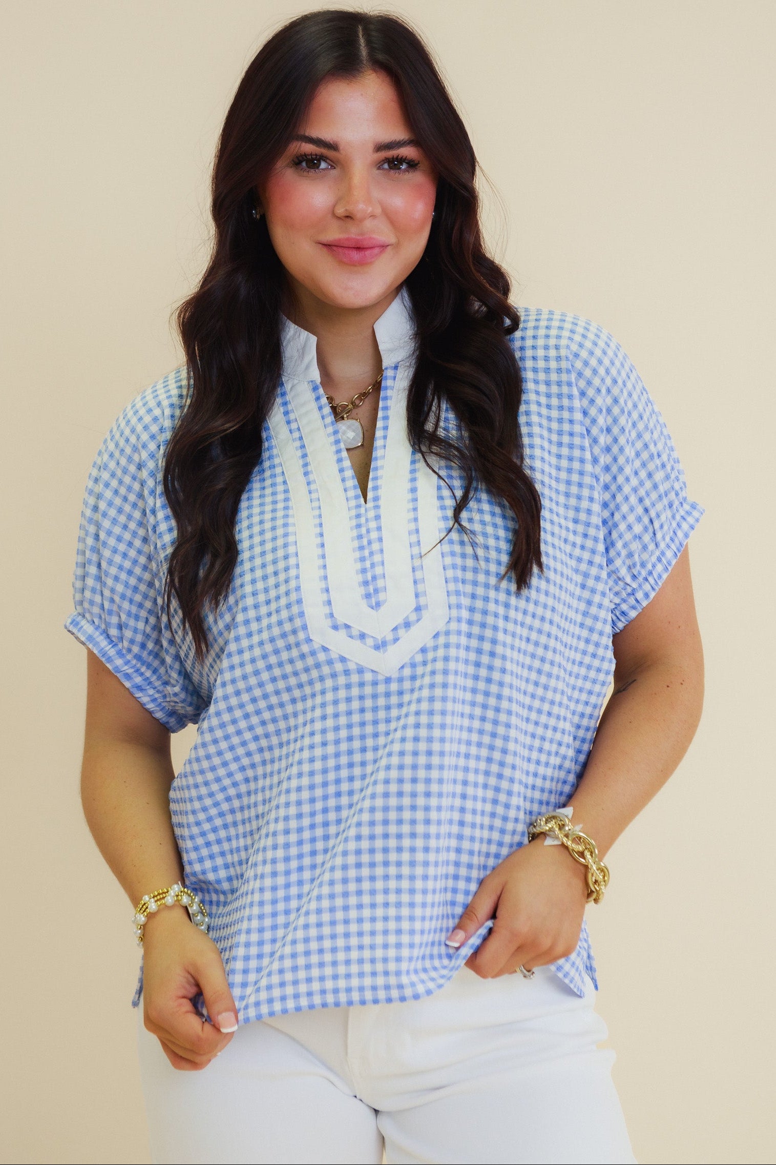 The Classic Gingham Lane Top