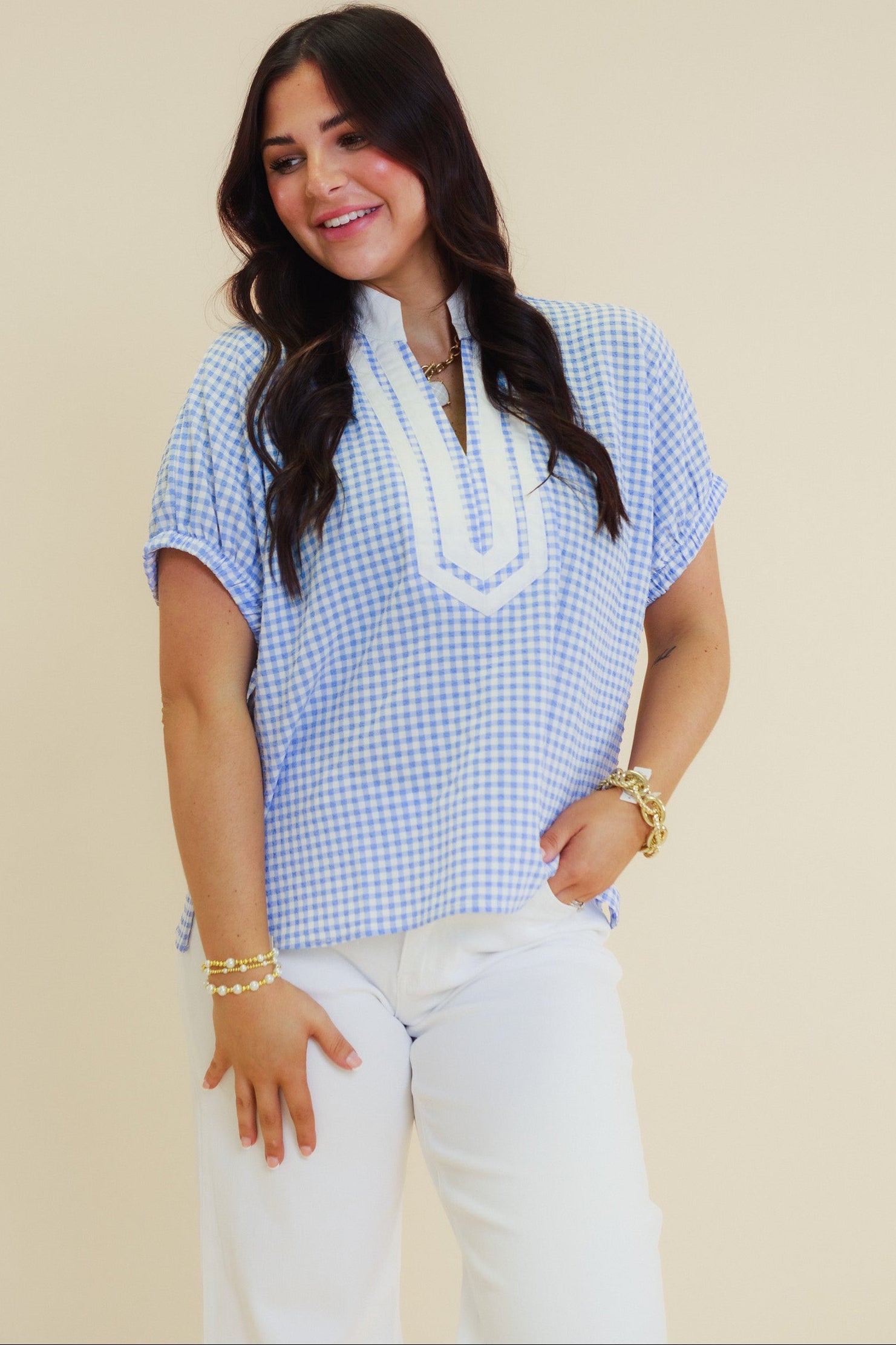 The Classic Gingham Lane Top