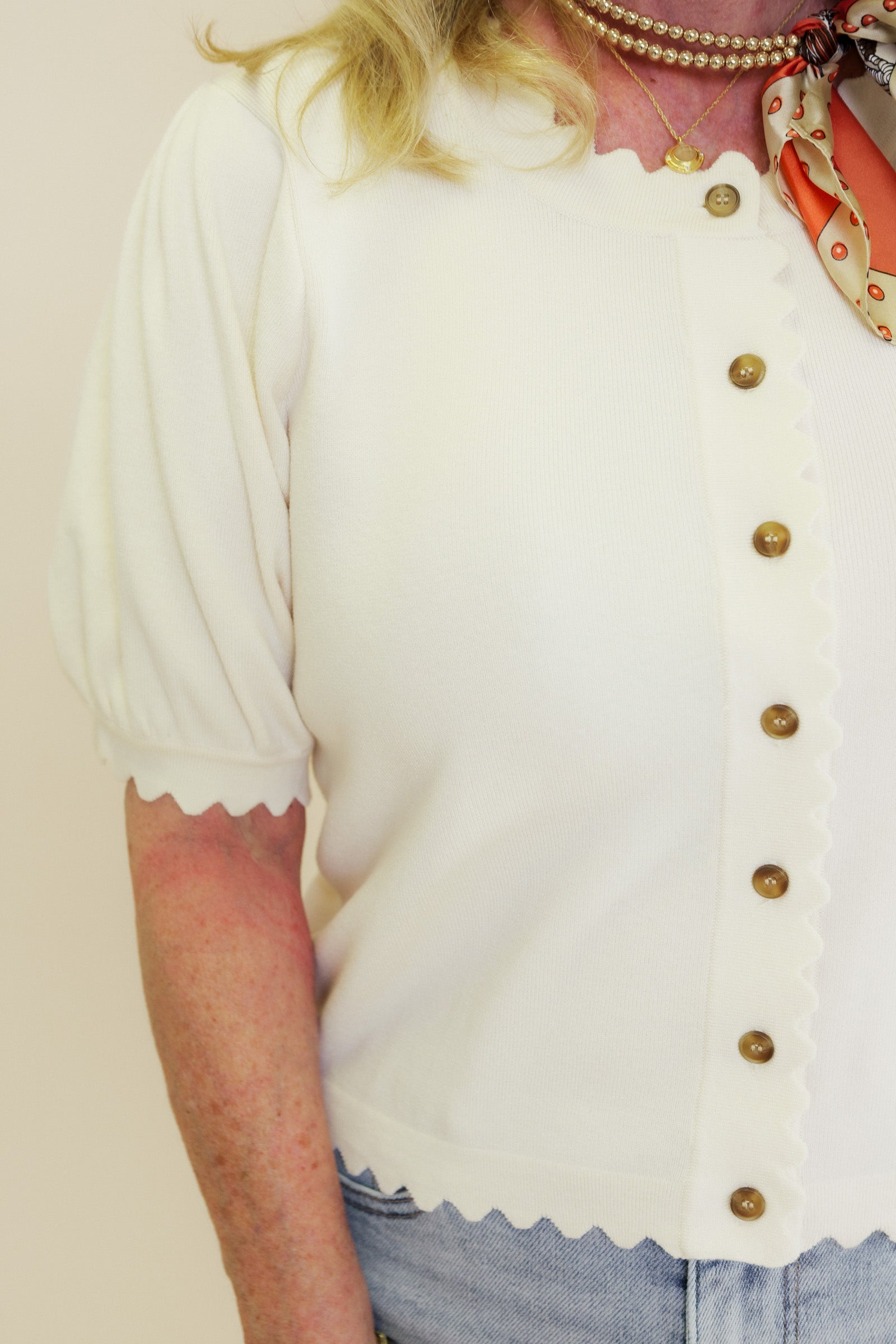 The Scalloped Charm Top