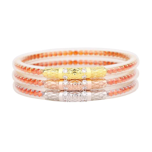 BudhaGirl | Three Queens All Weather Bangles - Flame
